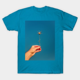 hand holding thistle T-Shirt